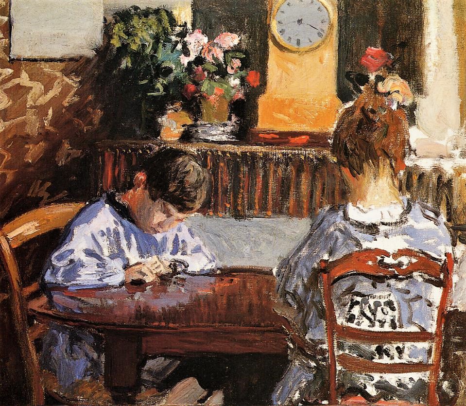Alfred Sisley, 1874, The Lesson, 41x47, private