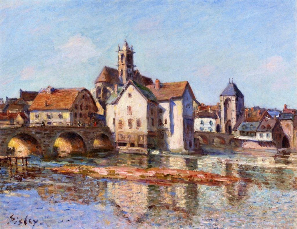 Alfred Sisley: 1892ca, Sbl, CR793=CCPP900, The Moret-sur-Loing bridge, 33x41, A2007/11/08 (iR2;iR14;R129,no793;R396,no900). Provenance: Georges Petit.