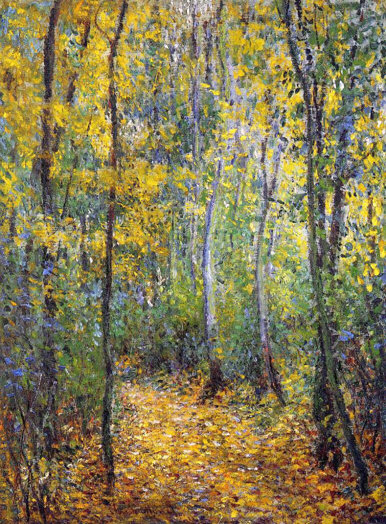 Claude Monet: 3IE-1877-108, Effet d'Automne à Montgeron, appartient à M. H… = 1876, CR431, Sous-bois (Wood Lane), 73x54, private (iR51;R22;R90II,p95;R2,p205) Provenance: Hoschedé.