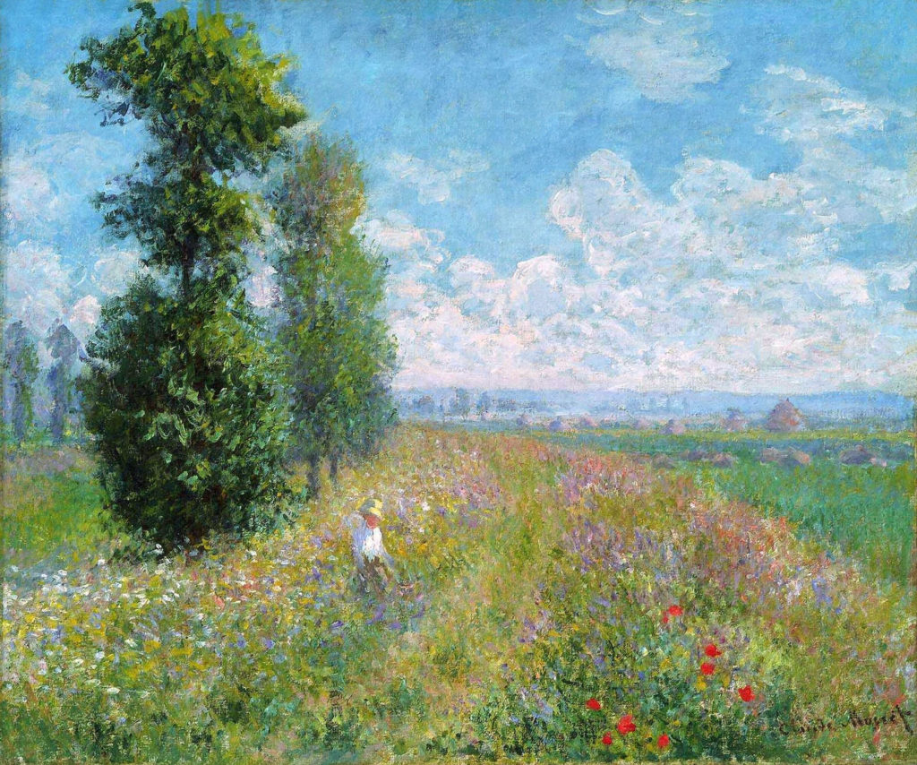 Claude Monet, 3IE-1877-90, La prairie. Maybe??: CR378, 1875, Meadow with Poplars near Argenteuil, 55x66, MFA Boston (iRx;R22+R127,CR377;R90II,p75;M22,no.23.505)