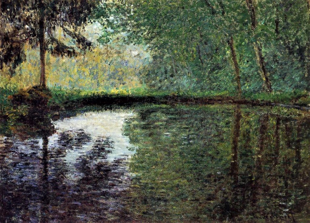Claude Monet, 3IE-1877-91, La mare à Montgeron. Probably: 1876, CR419, The Pond at Montgeron (study), 60x82, private (iR51;R2,p205;R90II,p93;R22+R127,CR419)