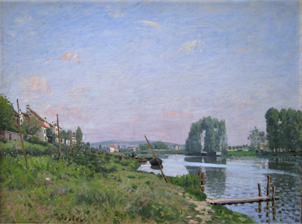 Alfred Sisley, 7IE-1882-178, La Seine à St-Denis. Maybe(?): 1872, CR47, The Island of Saint-Denis, 51x65, Orsay