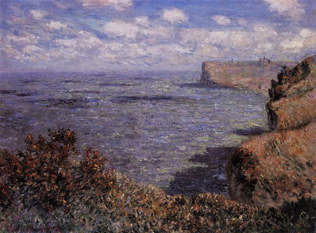 Claude Monet, 7IE-1882-61, sur falaise à Grainval. Perhaps: CR655, 1881, View Taken from Grainval, 61x81, private (iR2;iR51;R22,no655;R90II,p204+219;R2,p395)