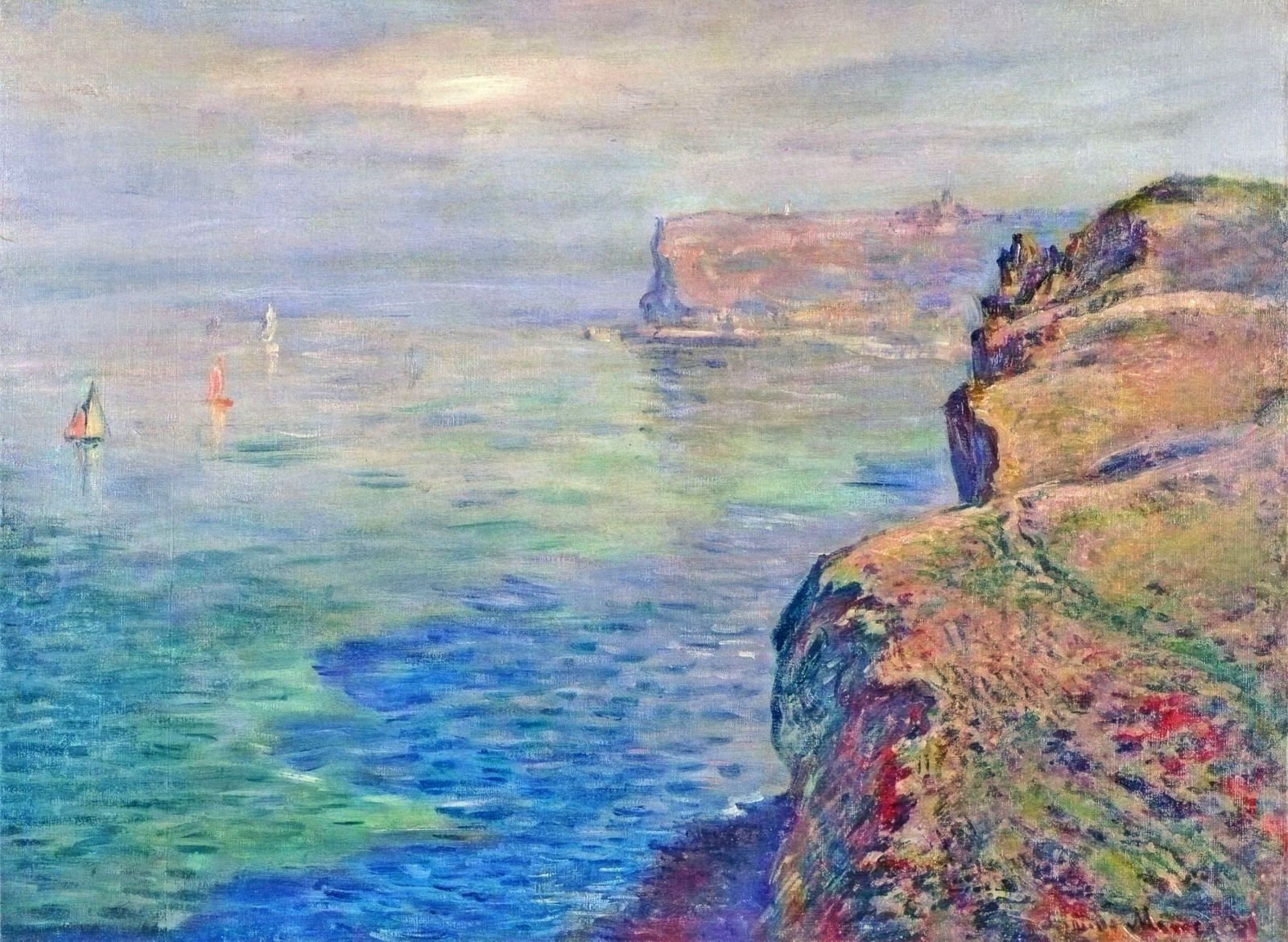 Claude Monet Soleil Couchant Impressionism Art Painting Canvas Print Small 8x10 