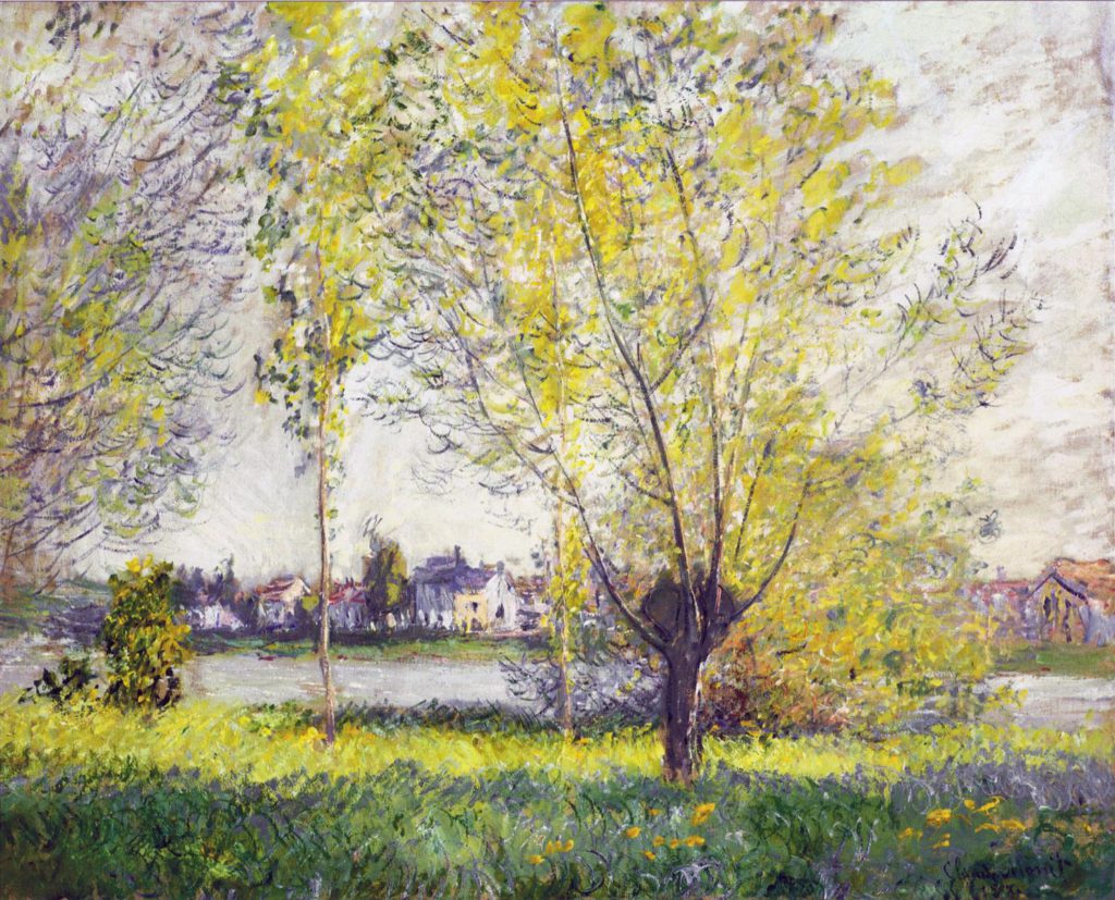 Claude Monet: 7IE-1882-91, Les saules, appartient à M. Cahuzac. Option 1 of 2: CR611, 1880, The willows, 66x82, CGA Washington (iR2;iR51;R22,no611;R90II,p207+224;R2,p395;M21)