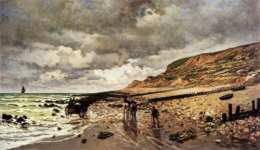 Claude Monet, S1865-1525, La Pointe de la Hève à marée basse. Now: CR52, 1865, The Pointe de la Hève at Low Tide, 90x150, KAM Fort Worth (iR2;iR1;R22,no52)