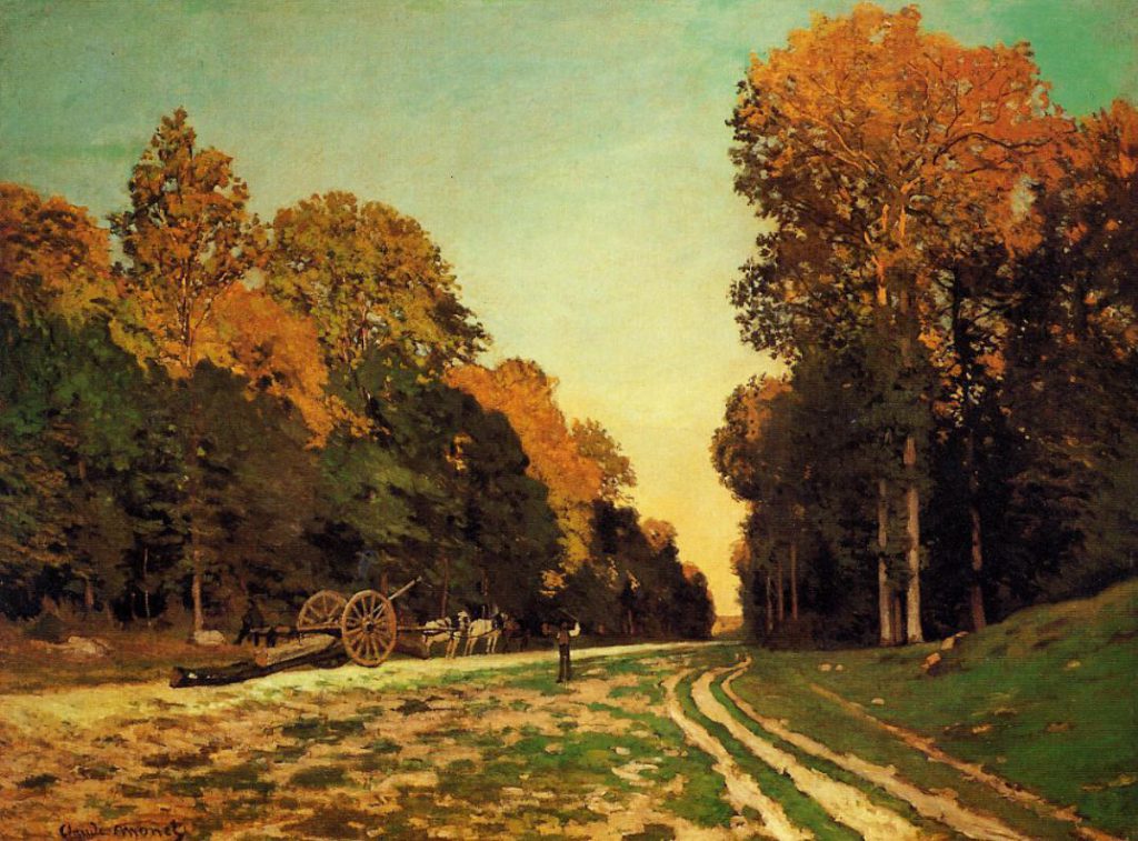 Claude Monet, S1866-1387 Forêt de Fontainebleau. Now: CR19, 1864, Le pavé de Chailly, 98x130cm, private Switzerland (iR2;iR1;R22,no19). Also: DRNY-1886-183.