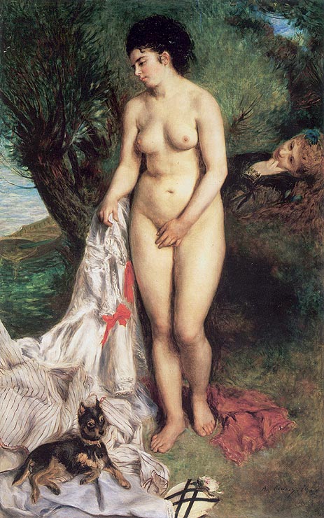 August Renoir, S1870-2405, Baigneuse. Now: 1870, CR54, The bather with the griffin, 184x115. MdA São-Paulo (iR7;R31,no15;R30,no50)
