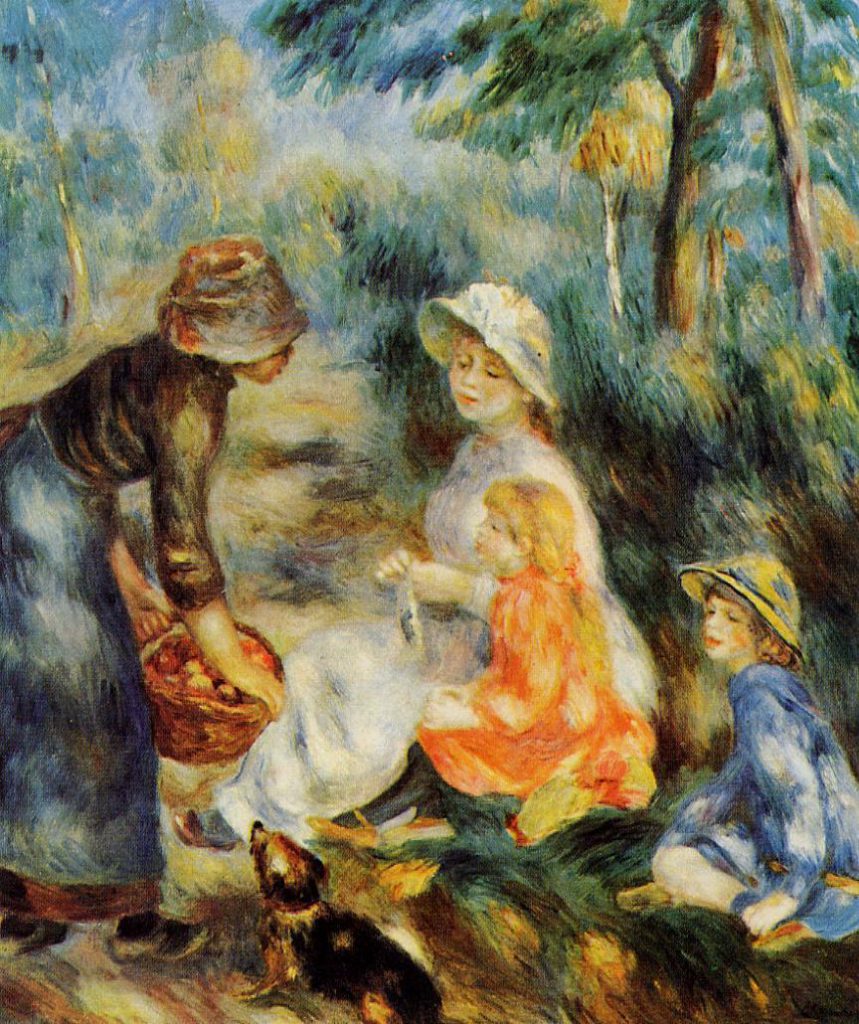 Auguste Renoir: 1890ca, CR585, The Apple Seller, 66x55, Cleveland MA (iR2;iR22;R31,no87;R108,no585;M27)