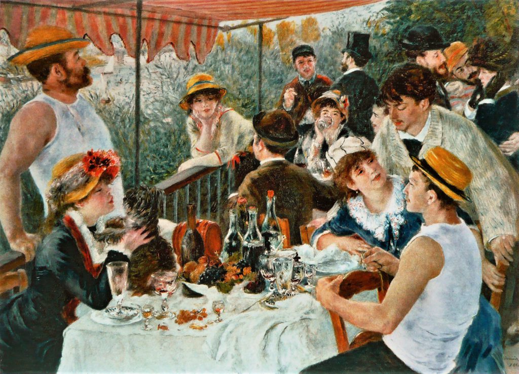 Auguste Renoir: 7IE-1882-140, un déjeuner à Bougival = CR379, 1880-81, the luncheon on the boating party, 129x172, Phillips Washington (iR3;iR2;iR8;iR22;iR52;R90II,p210+229;R2,p395+412;R108,no379;R30,no468;R31,no52;M29)