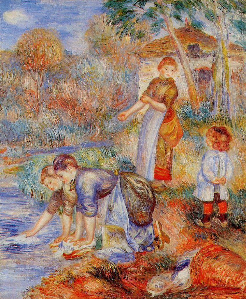 Auguste Renoir: 1888ca, CR572, Laundresses, 56x47, Baltimore MA (iR52;R31,no81;M24)