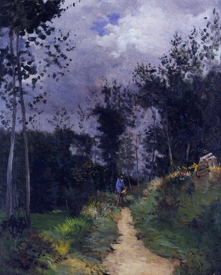 Alfred Sisley: 1870ca, Sbr, CCPP19 CR-, Rural guardsman in the Fontainebleau forest, 78x63, A1999/11/09 (iR2;iR15;R396,no19) Provenance: Reynaud.