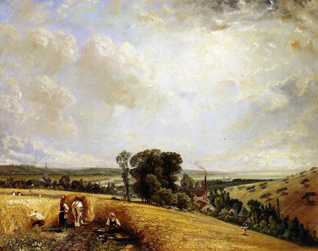 Paul Huet (1803-69): 1835ca, The Harvest, 64x80, private (iR2)