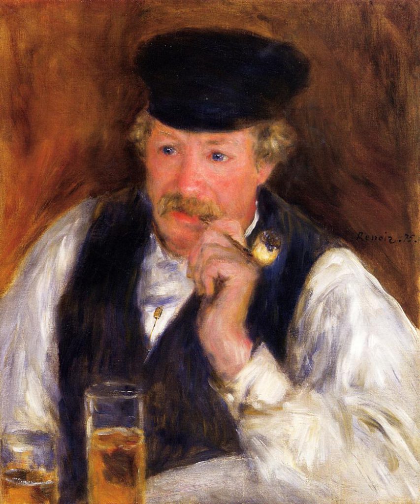 Auguste Renoir: 1875, Monsieur Fornaise, 56x47, CAI Williamstown (iRx;M26)