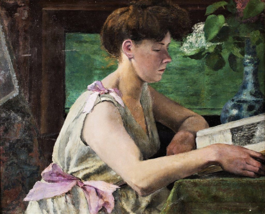 Henri Rouart, 1895-1912ca, Femme à la lecture (Woman reading), 61x74, A2017/06/21 (aR16;aR13).