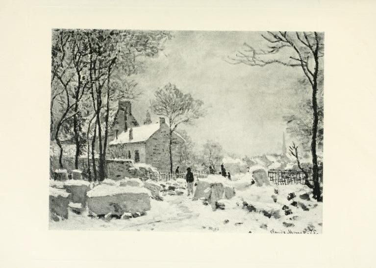 Monet, CR353, 1875, Effet d'hiver à Argenteuil, 59x80, private (R22II). Rouart collection (R45,p32+++).