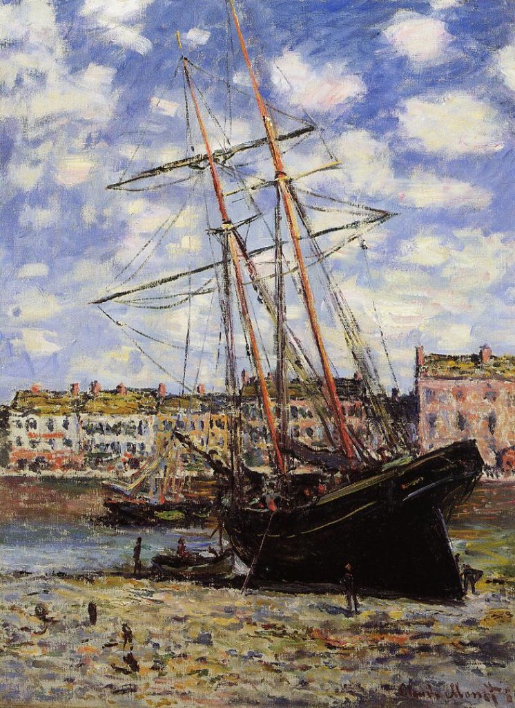 Claude Monet, 7IE-1882-64, Bateau échoué. Option: 1881, CR644, Boat lying at Low Tide (at Fécamp), 80x60, Tokyo FAM (iR2;iR8;R22,no644;R2,p394)