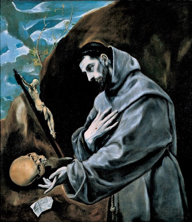 El Greco, 1580-85, Saint Francis in Prayer, 116x103, JAM Omaha (iR2). Rouart collection (R45).
