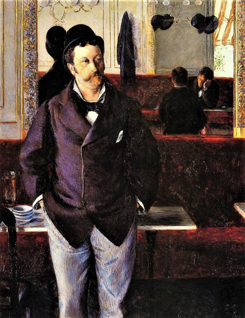 Gustave Caillebotte, 5IE-1880-6, Dans un café. Now: 1880, CR134+142, In a Café, 155x115, MBA Rouen (iR2;iR3;R101,no134;R102,no142+p283;R2,p292;R90II,p145+159;R41,p50)