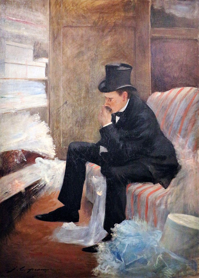 Louis Forain: SdAF-1885-993, Le veuf = 1884-85, The widower,140x99, Orsay (iR6;iR1;R50,p102;R43,p57;M1)