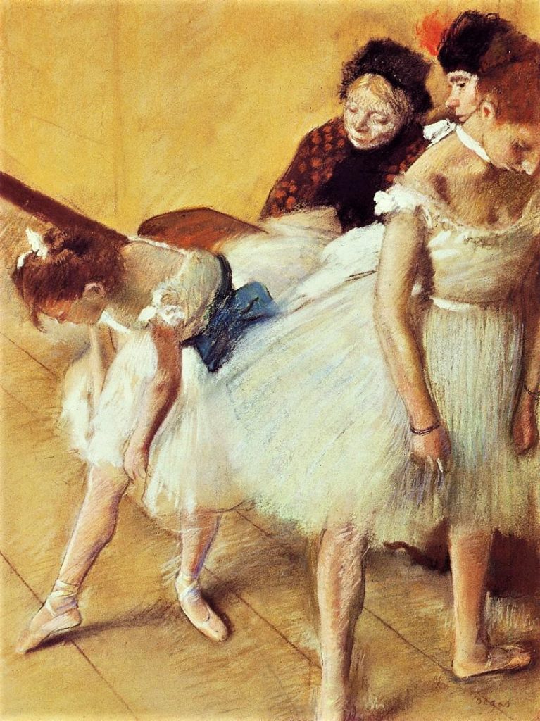 Edgar Degas, 5IE-1880-40, Exame de danse; pastel = 1880ca, CR576, The Dancing Examination, pastel, 62x47, Denver AM (iR2;iR59;R26,no761;R90II,p148+163;R2,p323;R90I,p283+291+292;M158)
