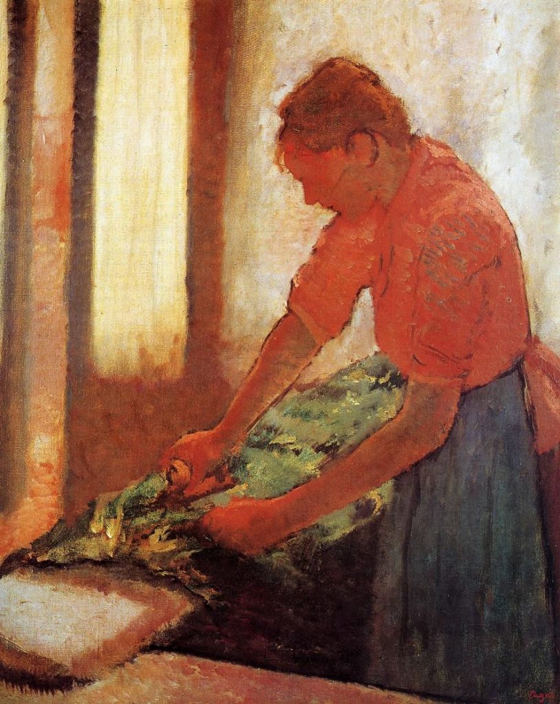 Edgar Degas, 6IE-1881-19, Blanchisseuse =?? 1880-85ca (1892-95), CR846, Woman Ironing, 80x64, WAG Liverpool (iR2;iR8;iR10;R26,no638;R2,p354) Compare: 2IE-1876-49, Blanchisseuse (silhouette).