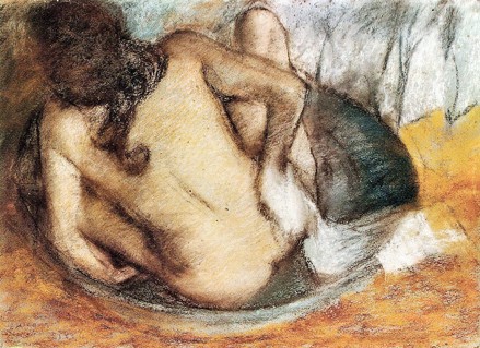 Edgar Degas, 8IE-1886-25, Suite de nuds de femmes ... =!? 1884ca, CR765, Woman in bath tube, pastel, 45x65, AGM Glasgow (iR59;R26,no908;R90II,p242+259;R90I,p441+458;R2,p443)
