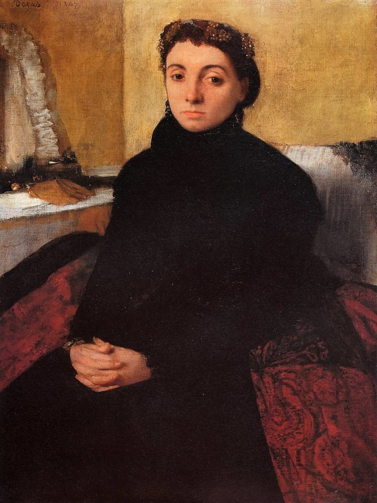 Edgar Degas: 1867, CR165, Josephine Gaujean, 59x44, ISGM Boston (iR2;iR10;iR8;iR1;R26,no224;R47,p8+34;R27,p93;R90II,p73/74+91;R90I,p167+181) =S1869-661, Portrait de Mme G... =? 3IE-1877-53, Portrait