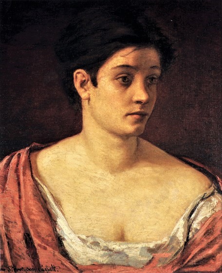 Mary Stevenson Cassatt: 1872, CR16, Portrait of a Woman, 58x51, Dayton AI (aR1;iR1;iR6;iR10;R187,p33;R44,p8) Compare: S1870-2675, Mlle Mary Stevenson: Une contadina di Fobello, val Sesia (Piémont).