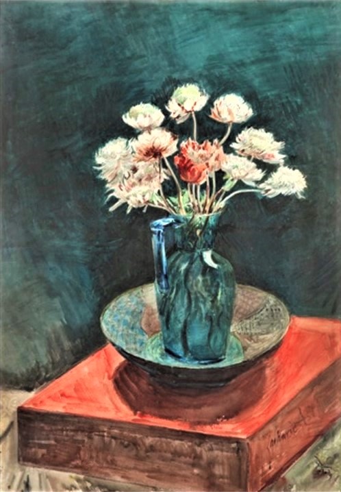 Zacharie Astruc, 18xx, Still life, bouquet, wc, 93x65, A2015/11/18 (iR13;iR11;iR1) Compare: SdAF-1885-2510, Le vase bleu; aquarelle.