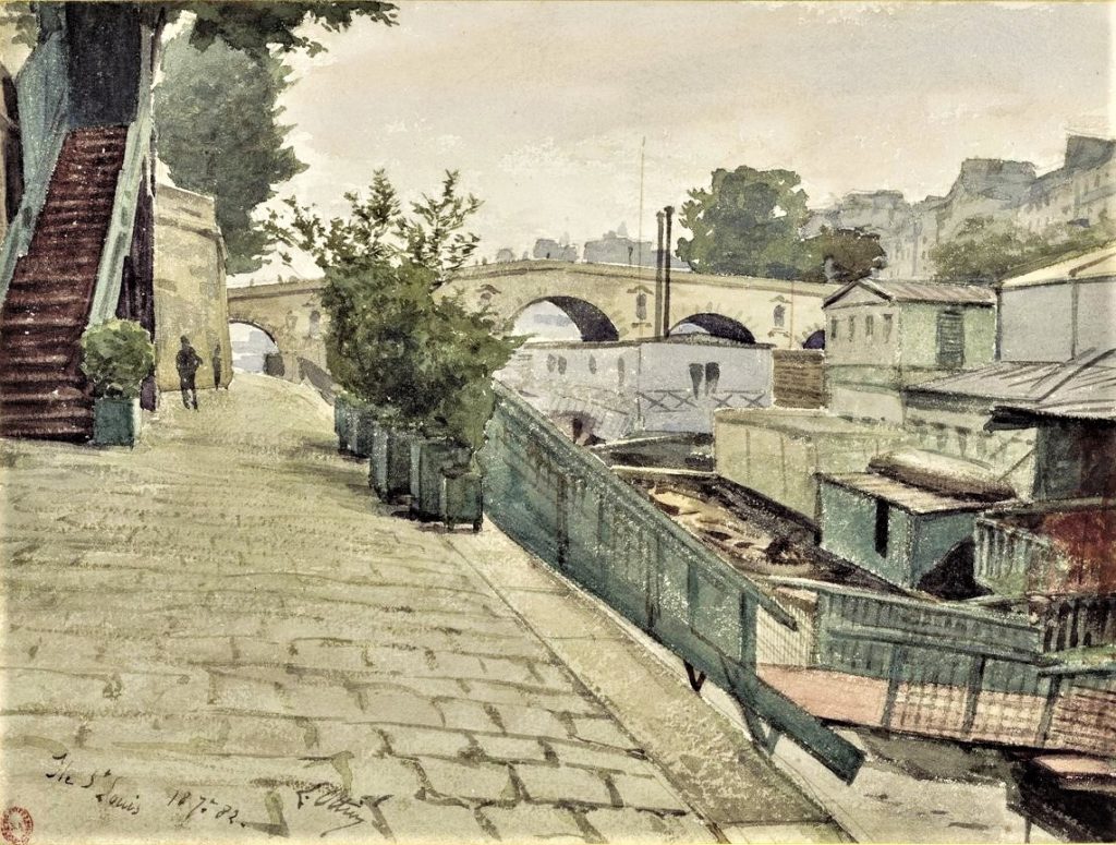 Léon-Auguste Ottin, 1882/07/18, Île Saint-Louis (4e arr., Notre Dame), wc, 25x33, BNF Paris (iR40;aR21) collection Chauvet