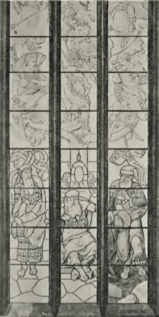 Léon Auguste Ottin, 1896-, 16th, l'arbre de Jessé (detail), 220x1100, église Saint-Nicolas Châtillon-sur-Seine (aR7,p136+;iR1) =!? SdAF-1896-4308, L’arbre de Jessé de l’église Saint-Nicolas, à Châtillon-sur-Seine (Côte-d’Or); dessin de vitrail du XVIe siècle, restauré