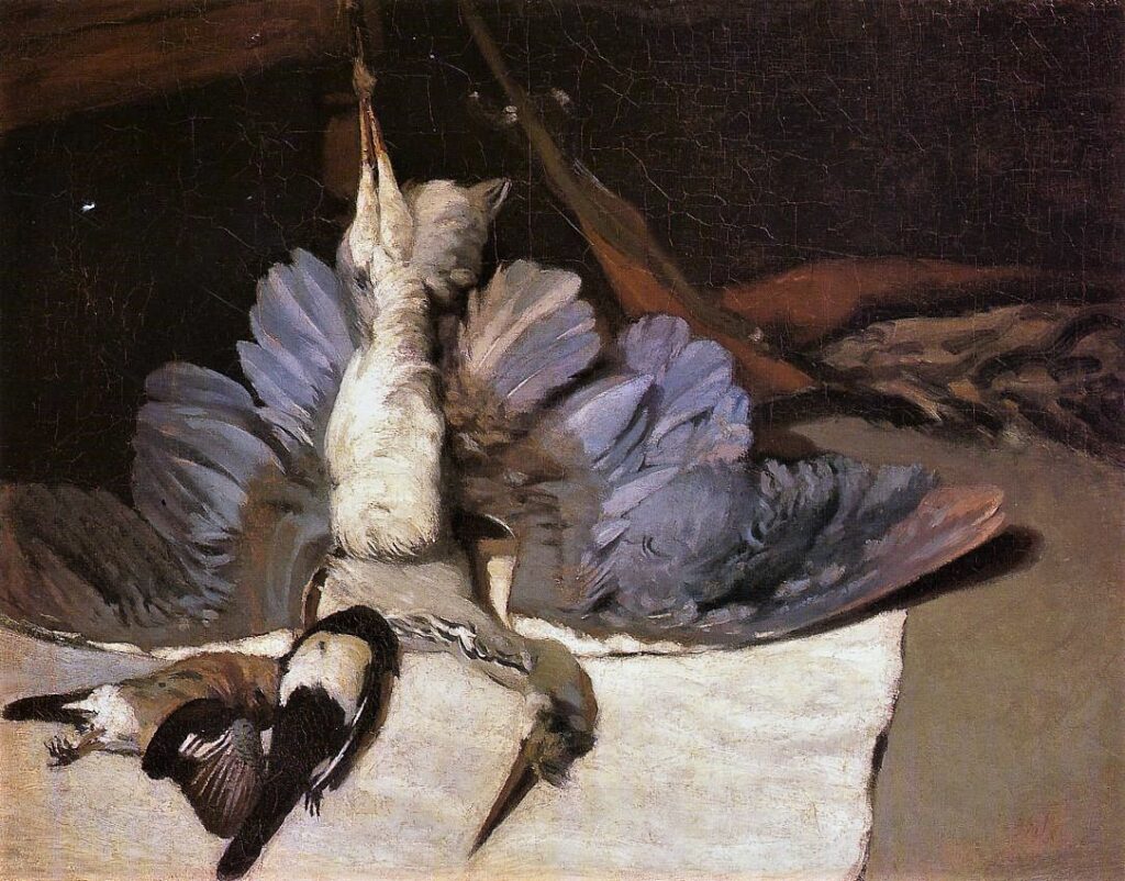Alfred Sisley,1867, CR5, Still-Life, Heron with spread wings, 81x100, MF Montpellier (iR2; iR11;R53,p46;R1,p182;R166,p96;R129,no5;M14). Uncertain option: S1867-R.