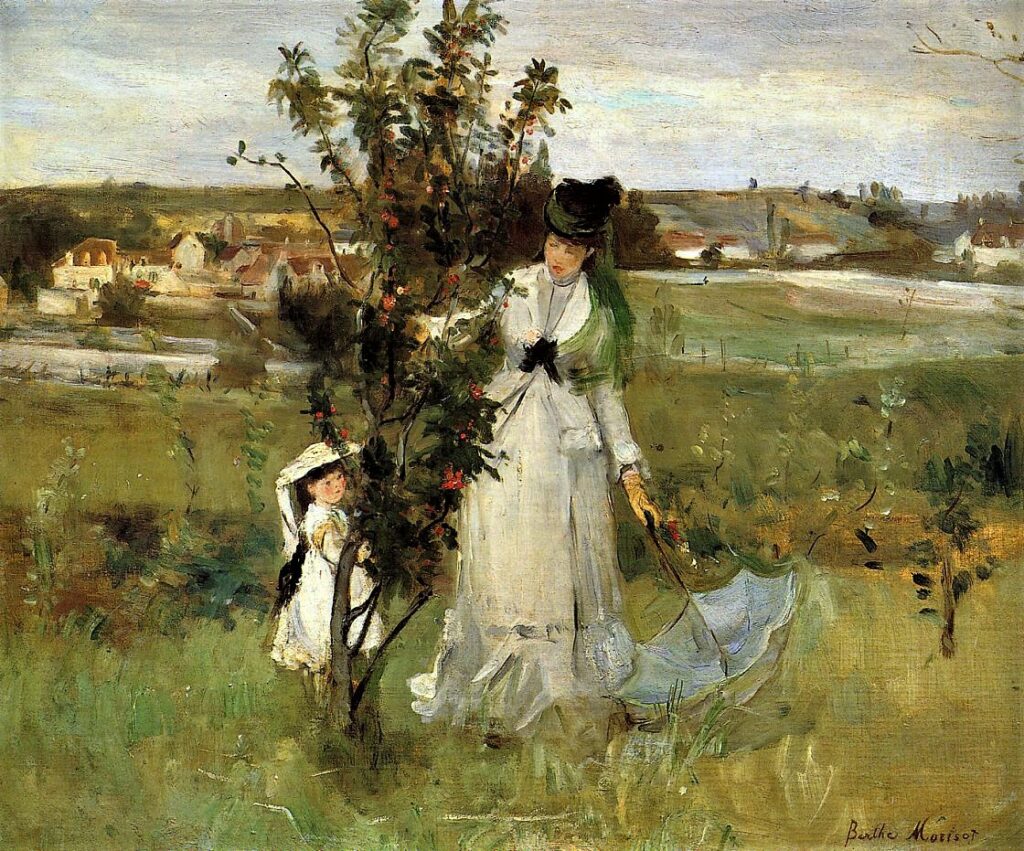 Berthe Morisot: 1IE-1874-106, Cache-cache = 1873, CR27, Hide and Seek, 45x55, A2005/11/02 (iR2;iR11;R90I,p37;R2,p133;R90II,p10;R3,p108)