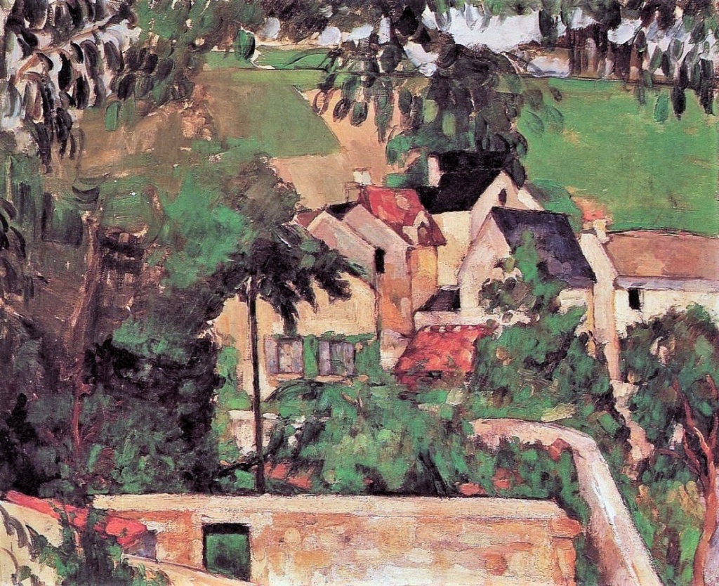 Paul Cézanne, 1IE-1874-44, Étude, Paysage à Auvers. Option 2: 1873, CR157, Quartier Four, à Auvers, 46x55, Philadelphia MA (iR2;iR59;R2,p126;R90II,p21;R87,p235;R48,no148)
