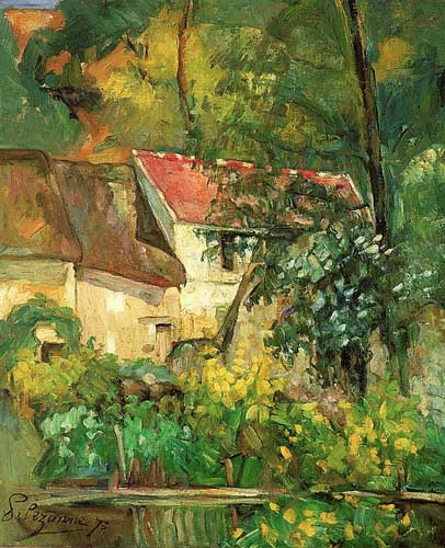 Paul Cézanne, 1IE-1874-44, Étude, paysage à Auvers. Option 1: 1873, CR138+FWN77, House of Père Lacroix, Auvers-sur-Oise, 61x51, NGA Washington (iR10;iR189,no77;R90II,p22;R48,no92;R2,p126;R1,p126)