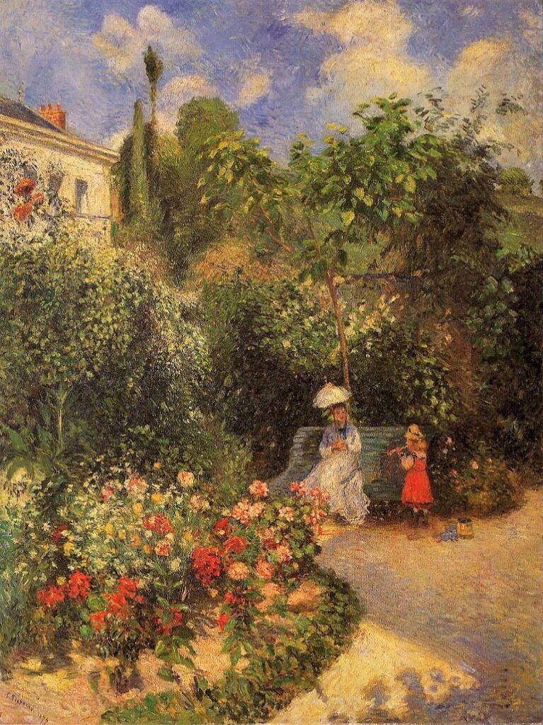 Camille Pissarro, 3IE-1877-167, Coin du Jardin des Mathurins, Pontoise. Probably: 1877, CCP503, In the Garden at Les Mathurins, 165x125, private (iR2;R116,CCP503;R2,p206;R90II,p80)