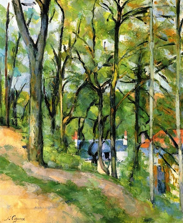 Paul Cézanne, 3IE-1877-25, Paysage; Étude d'après nature. Maybe: 1875-77, CR173, La Côte des Boeufs, Pontoise, 65x54, private (iR2;R189,no173;R90II,p88+71;R2,p203;R48,no176)