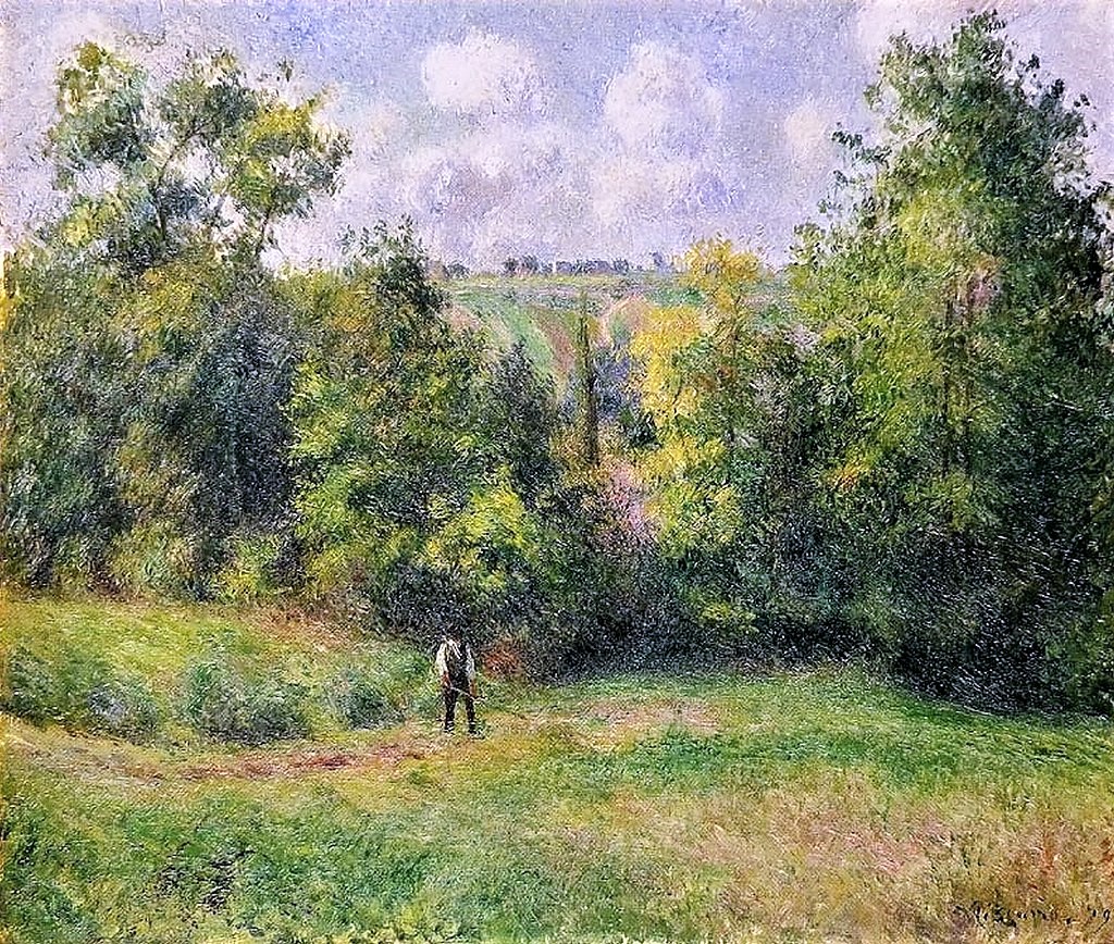 Camille Pissarro, 6IE-1881-72, Paysage pris sur le vieux chemin d'Ennery, près Pontoise. Probably: 1880, CCP595, View from the road to Ennery, 54x65, Kanagawa PMA (iR10;iR94;R116,CCP595;R2,p355)