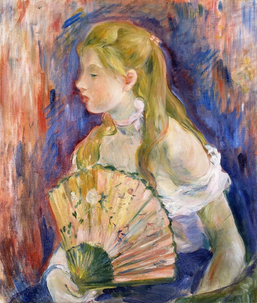 Berthe Morisot, 1893, CR343, Jeune fille à l'éventail, 65x54, A2007/02/06
