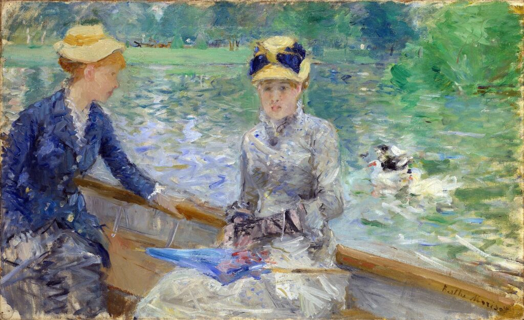 Berthe Morisot, 5IE-1880-116, Le lac du bois de Boulogne =1879, CR79, Summer's day, 46x75, NG London
