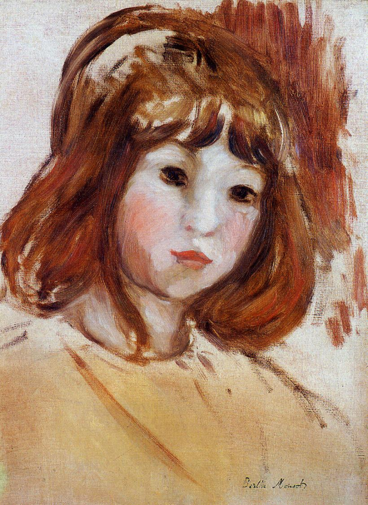 Berthe Morisot, 5IE-1880-121, Tête de jeune fille. Maybe(???): 1870-80, Portrait of a Young Girl, xx, private