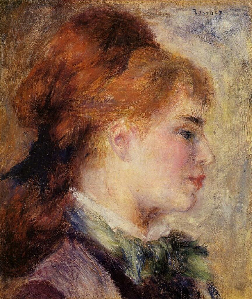 August Renoir, 3IE-1877-200, Tête de jeune fille. Uncertain option 3: 1876, Nini Lopez, 26x22, A2002/06/25 (iRx;iR11;R30,no260;R2,p206)