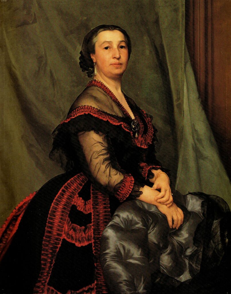 Félix Bracquemond, S1866-252, Portrait de Mme P.M... (medal peinture) =1866, Portrait de Mme Paul Meurice, 126x100, MNC Compiègne (R73,p25;iR1;iR10)
