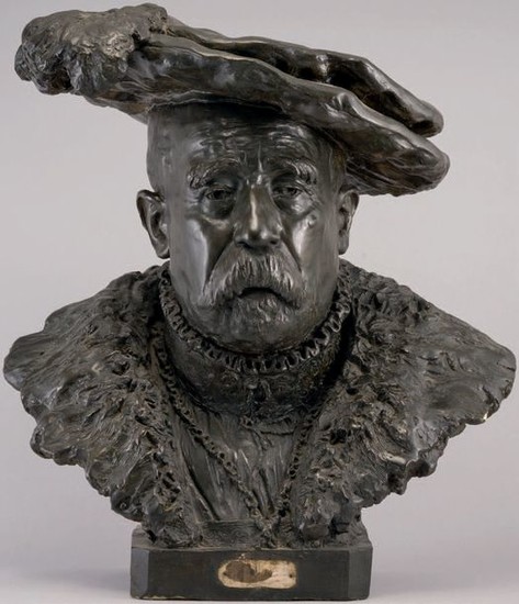 Jean-François Raffaëlli, S1877-4088, Hans Burgmeier; buste, plâtre. Now: 18xx, Portrait of Hans Burgmaïer, sc, 55x48, A2020/03/13 (iR10;iR44;iR1;aR7,p230)