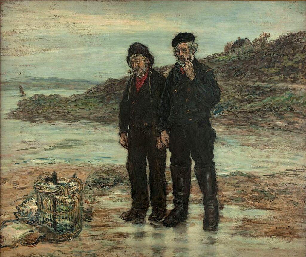 Jean-François Raffaëlli, SNBA1893-859, Pêcheurs d'Ecosse. Now: 1892, Scottish fishermen, 63x75, MPP Paris (iR6;iR2;iR14;iR1;aR7)