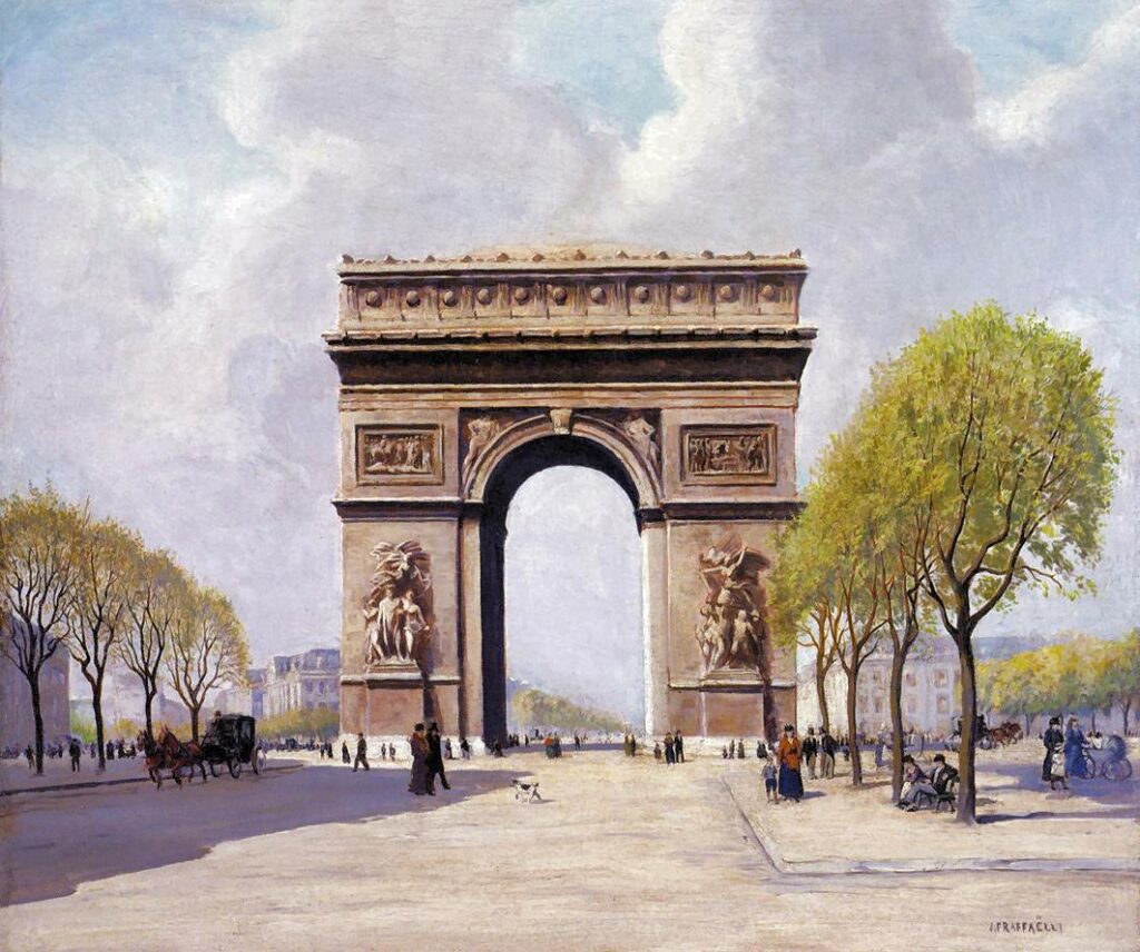 Jean-François Raffaëlli, SNBA1910-1040, SNBA-1910-1040, L’Arc-de-Triomphe. Maybe?: 1907, The Arc de Triomphe, 54x65, private (iR204;iR22;iR1)