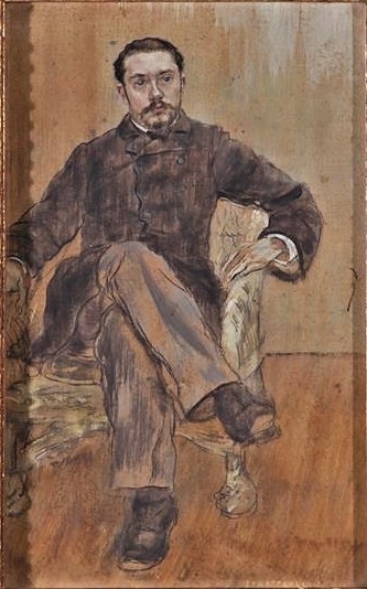 Jean-François Raffaëlli, se1884-98,M. Gustave Geffroy (étude). Maybe: 1xxx, Portrait de Gustave Geffroy, 26x16, A2017/03/02 (iR11;aR14,p14). Compare: SdAF-1885-2054.