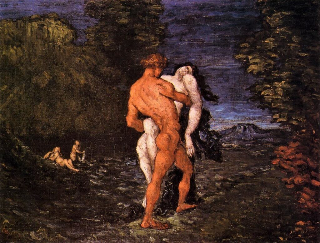 Paul Cézanne, 1867, V101, The Abduction (of Persephone by Hades), 91x117, FAM Cambridge (iR2;R48,no25;R34,p224;R163,p22;R189,no101;M32)