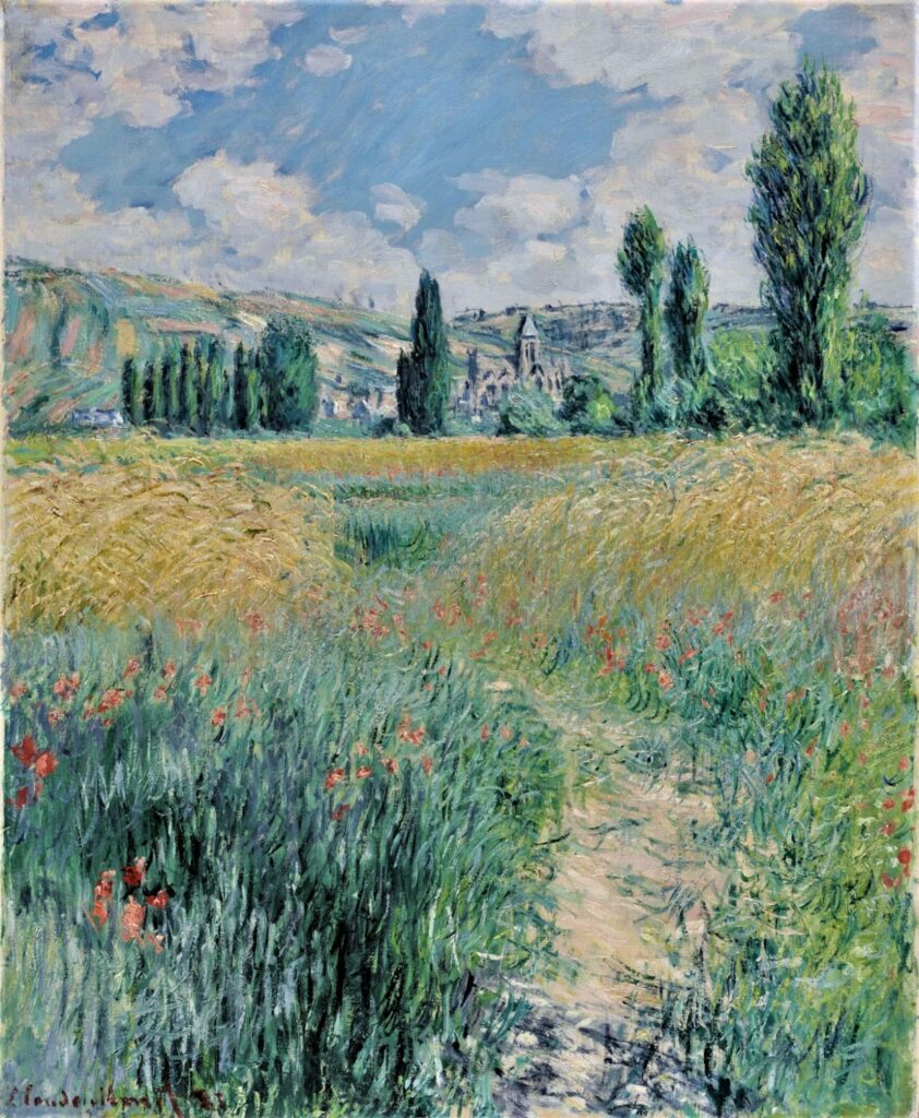 Claude Monet, 7IE-1882-89, Sentier dans l'Île St. Martin Probably: 1881, CR678, Lane in Ile Saint-Martin, 73x60, Philadelphia MA (iR51;iR6;iR64;R22,no678;R90II,p207+224;R2,p395;M28)
